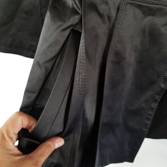 Jessica Simpson Black Cotton Blend Women's Pleated Jacket L - Picture 6 of 9